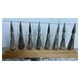 Sterling Silver Salt & Pepper Sets plus Silverplate Corn Picks Set