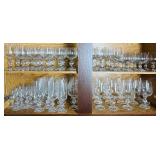 Vintage Collection of Bohemia Crystal Claudia Glasses