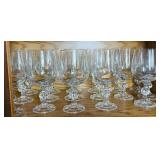 Vintage Collection of Bohemia Crystal Claudia Glasses