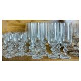 Vintage Collection of Bohemia Crystal Claudia Glasses