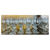Vintage Collection of Bohemia Crystal Claudia Glasses