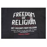 Hold Fast Unisex "Freedom of Religion" T-Shirt - Large Hold Fast Unisex "Freedom of Religion" T-Shirt - Large