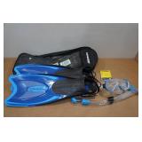 Cressi Adult Rondine Palau Fin Snorkel Set - Fin Size L/XL Cressi Adult Rondine Palau Fin Snorkel Set - Fin Size L/XL