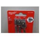Milwaukee 2" 3-Piece Impact Socket Adapter Set Milwaukee 2" 3-Piece Impact Socket Adapter Set
