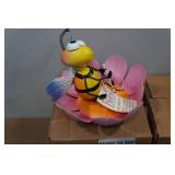 *2* Regal Art Metal Bee/Flower Garden Statues *2* Regal Art Metal Bee/Flower Garden Statues