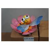 *2* Regal Art Metal Bee/Flower Garden Statues *2* Regal Art Metal Bee/Flower Garden Statues