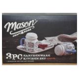 Mason Craft and More 3 Pc Earthenware Kitchen Set Mason Craft and More 3 Pc Earthenware Kitchen Set