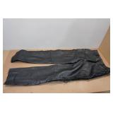 Hot Leathers Black Leather Chaps - Medium Hot Leathers Black Leather Chaps - Medium