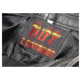 Hot Leathers Black Leather Chaps - Medium Hot Leathers Black Leather Chaps - Medium