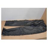 Hot Leathers Black Leather Chaps - Medium Hot Leathers Black Leather Chaps - Medium