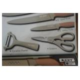 Top Lucky 6 Pc Kitchen Knife Set Top Lucky 6 Pc Kitchen Knife Set
