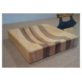 Alaskan Ulu Knife with Wood Block Alaskan Ulu Knife with Wood Block