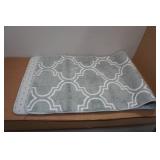Gray and White Runner Rug Gray and White Runner Rug