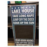 Lake House Sign with Chalkboard Lake House Sign with Chalkboard
