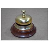 Vintage General Store Countertop Bell with Walnut Base Vintage General Store Countertop Bell with Walnut Base
