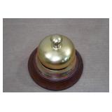 Vintage General Store Countertop Bell with Walnut Base Vintage General Store Countertop Bell with Walnut Base