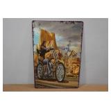 Novelty Biker/Cowboy Metal Sign Novelty Biker/Cowboy Metal Sign