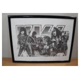 Framed KISS Sketch Framed KISS Sketch