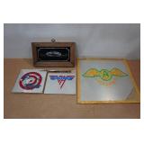 Vintage Carnival Prize Mirrored Band Signs Vintage Carnival Prize Mirrored Band Signs
