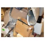 Pallet of Assorted - Microwave, Fishing Rods, Wood Clamps, Shampooer, Housewares Pallet of Assorted - Microwave, Fishing Rods, Wood Clamps, Shampooer, Housewares