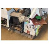 Pallet of Assorted - Microwave, Fishing Rods, Wood Clamps, Shampooer, Housewares Pallet of Assorted - Microwave, Fishing Rods, Wood Clamps, Shampooer, Housewares