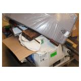 Pallet of Assorted - Microwave, Fishing Rods, Wood Clamps, Shampooer, Housewares Pallet of Assorted - Microwave, Fishing Rods, Wood Clamps, Shampooer, Housewares