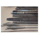 Assorted Pry Bars, Hooks, Files, and Lug Wrench Assorted Pry Bars, Hooks, Files, and Lug Wrench