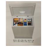 Vissani 7 Cu. Ft. Chest Freezer with White Finish and Removable Baskets