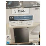 Vissani 2.6 Cu Ft Mini Refrigerator Black Finish Unopened