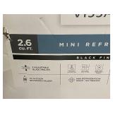 Vissani 2.6 Cu Ft Mini Refrigerator Black Finish Unopened