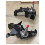 Pair of 4-Inch Lift Spindles for 1988-1991 Chevrolet 2WD 6 Lug C1500 C2500