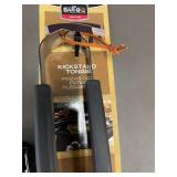 BBQ Tool Set with Grill Basket, Dual Grill Brush, and Kickstand Tongs
