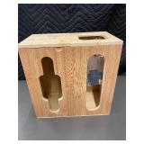 Bamboo Storage Organizer for Trash and Grocery Bags with Mounting Hardware