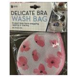 Lot of 3 Delicate Bra Wash Bags Mesh Laundry Zippered Pink Floral