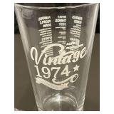 3 X Vintage 1974 Limited Edition Glass and 2 Stainless Steel Ice Cubes Set