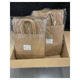 Bulk Lot of 100 Brown Paper Bags with Handles