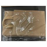 Bulk Lot of 100 Brown Paper Bags with Handles