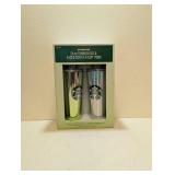 STARBUCKS 24OZ. TUMBLER SET & 6 ICED COFFEE K-CUP PODS