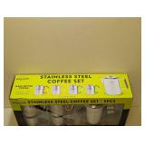 ALPINE MOUNTAIN STAINLESS STEEL COFFEE SET 5PC.