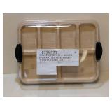 SABATIER BUILD A BOARD BAMBOO SERVING BOARD W/ LOCKING LID