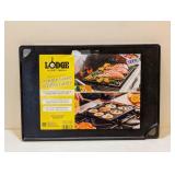 LODGE CAST IRON DOUBLE SIDED GRILL/GRIDDLE