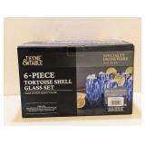 THYME & TABLE 6PC. TORTOISE SHELL GLASS SET