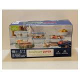 SNAPWARE PYREX 18PC. GLASS FOOD STORAGE SET