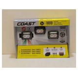 COAST RECHARGEABLE DUAL POWER HEADLAMPS 3PK.