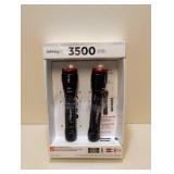 INFINITY X1 3500 LUMENS DUAL POWER FLASHLIGHT 2PK.