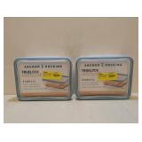 (2) ANCHOR & HOCKING LOCKING LID 6 CUP/1.4LITER STORAGE CONTAINERS