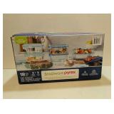 SNAPWARE PYREX 18PC. GLASS FOOD STORAGE SET