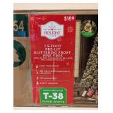 HOLIDAY TIME 7.5 PRE-LIT GLITTERING FROST PINE TREE