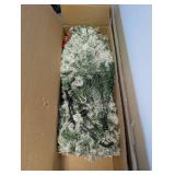 BEST CHOICE PRODUCTS 7.5 FROSTED PRE-LIT CHRISTMAS TREE