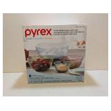 PYREX 8PC. GLASS MIXING BOWLS W/ LIDS